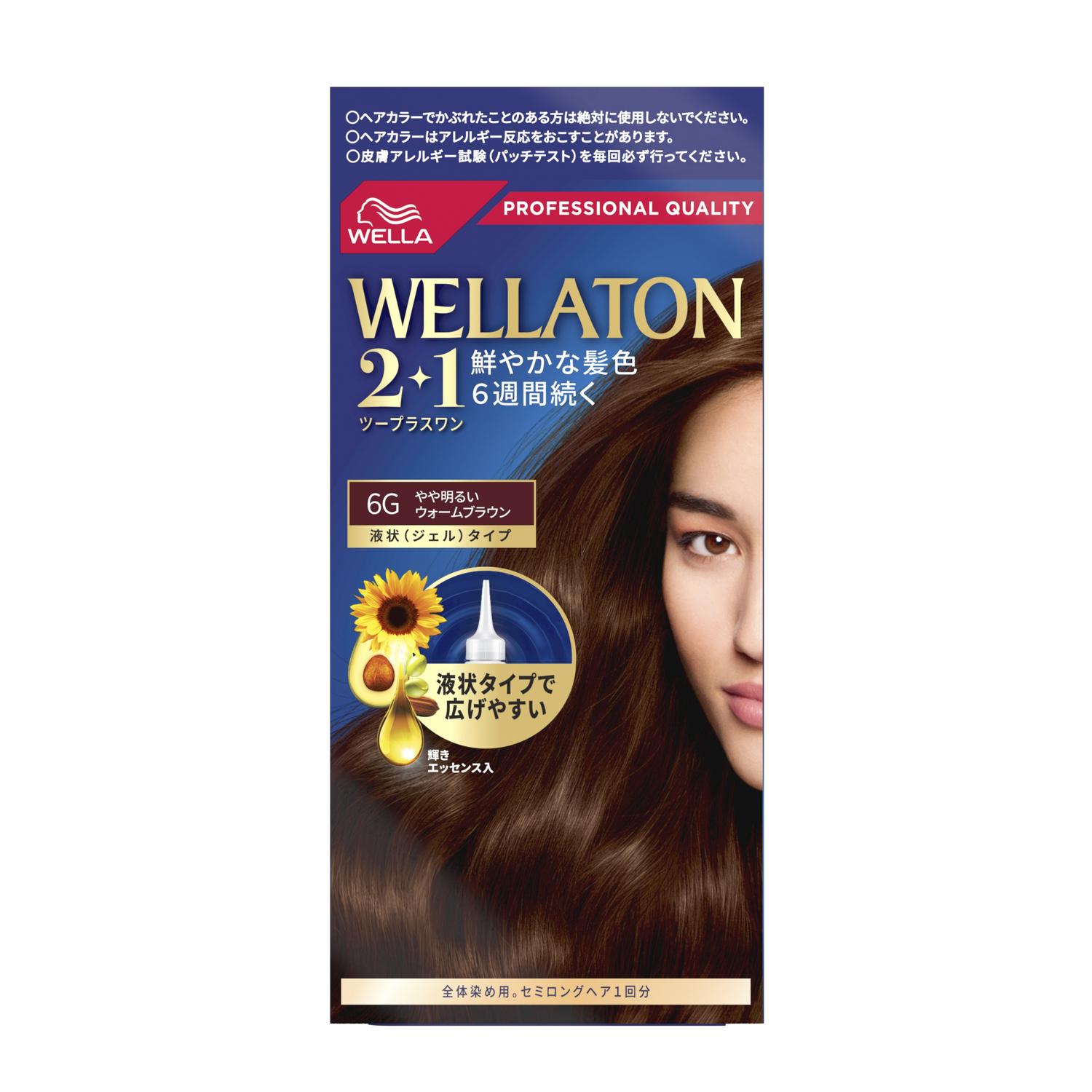 メヘンディナチュラルヘアカラー　ダークブラウン２本セット　付属品説明書つき 医薬部外品】ウエラトーン2＋1（ツープラスワン）液状タイプ6G A