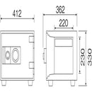 家庭用耐火金庫 ダイヤルロック(ダイヤルタイプ) D30-1 メーカー直送 ▼返品・キャンセル不可【他商品との同時購入不可】