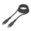 多摩電子 Type-C/Type-Cソフトケーブル 100W 過熱防止2.0m TH279CC20K 1本