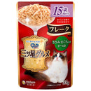 ユニチャーム 三ツ星グルメパウチ フレーク 15歳頃から ささみ・まぐろ入りかつお 35g