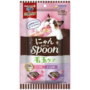 ユニ・チャーム 銀のスプーン 三ツ星グルメおやつ にゃんSpoon 毛玉ケア2種のアソート まぐろ&かつお味 100g(10g×10本)