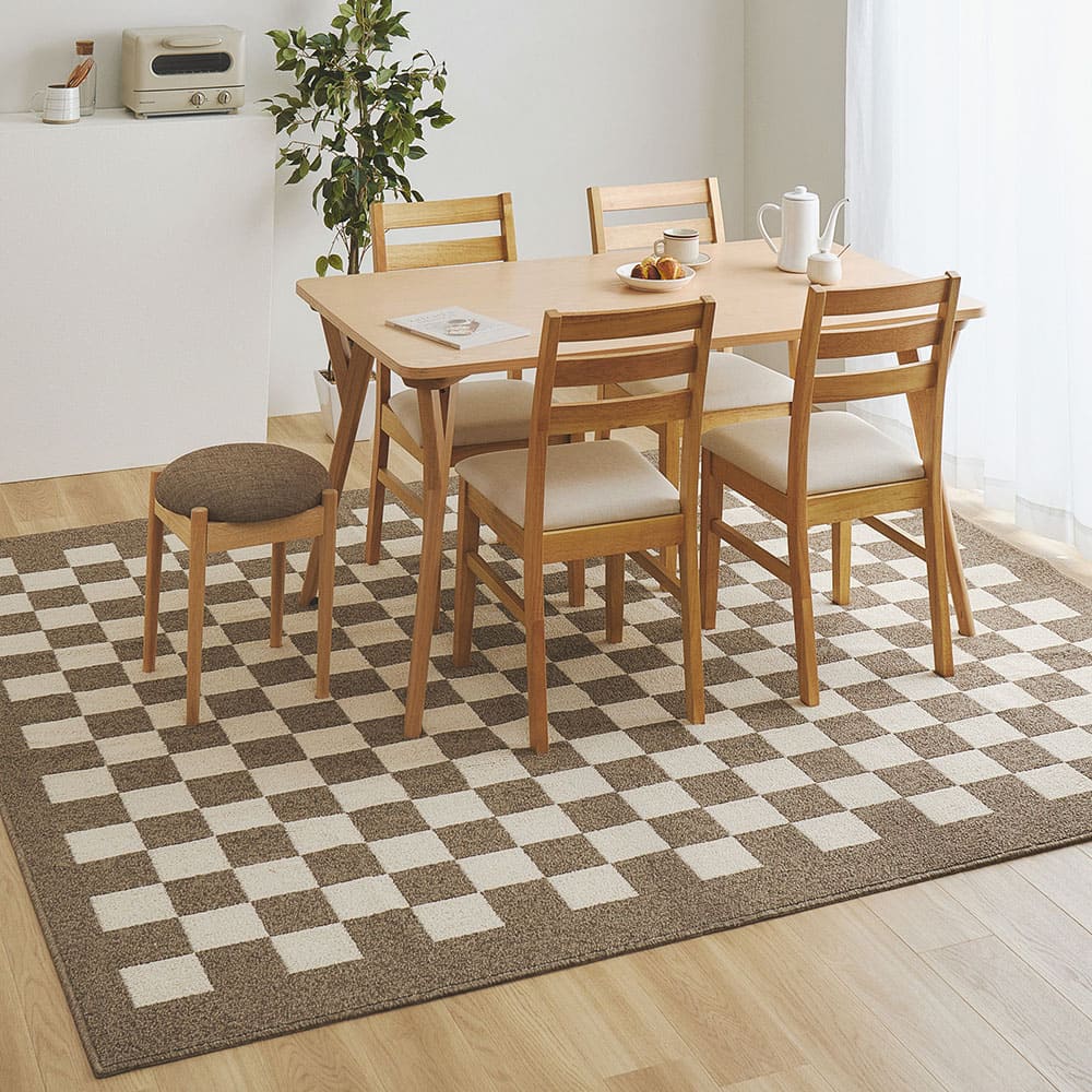 ダイニングラグ モニカ 約240×330cm ベージュ 【直送品】 返品 