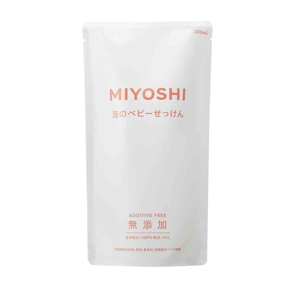 ミヨシ石鹸 無添加 泡で出てくるベビーせっけん 詰替 220ml