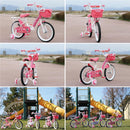 幼児用自転車 16インチ かご・補助輪付き MD-12 メーカー直送▼返品・キャンセル不可【他商品との同時購入不可】