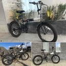 折りたたみセミファットバイク 6段変速 カゴ・リアサス MF208SE メーカー直送▼返品・キャンセル不可【他商品と同時購入不可