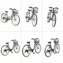 折りたたみシティサイクル 6段変速 オートライト MC509 メーカー直送▼返品・キャンセル不可【他商品との同時購入不可】