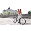 折りたたみシティクロス 6段変速 フロントキャリア DE601 メーカー直送▼返品・キャンセル不可【他商品との同時購入不可】