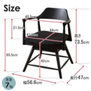 ダイニングチェア ロジャー 回転式 ブラック 合皮座面ブラック メーカー直送 ▼返品・キャンセル不可【他商品との同時購入不可】