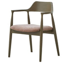 ダイニングチェア ロジャーC型 グレージュ 布座ライトブラウン メーカー直送 ▼返品・キャンセル不可【他商品との同時購入不可】