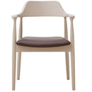 ダイニングチェア ロジャーC型 ピンクベージュ 合皮座面Lブラウン メーカー直送 ▼返品・キャンセル不可【他商品との同時購入不可