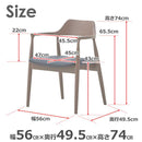 ダイニングチェア ロジャーC型 チャコールグレー 合皮座面ブラック メーカー直送 ▼返品・キャンセル不可【他商品との同時購入不可