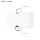 グルマンディーズ Lightning / Type-C コネクタ付き リチウムイオン充電器 4000mAh うさぎ 122g