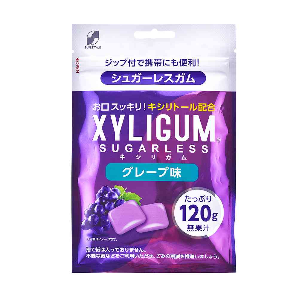 ◇SUN STYLE サンスタイル キシリガム グレープ パウチ 120g