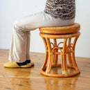 籐回転スツール ST06 メーカー直送 ▼返品・キャンセル不可【他商品との同時購入不可】