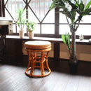 籐回転スツール ST06 メーカー直送 ▼返品・キャンセル不可【他商品との同時購入不可】