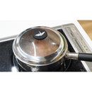 雪平鍋 ガラス蓋付 ステンレス 片手鍋 16cm メーカー直送 ▼返品・キャンセル不可【他商品との同時購入不可】