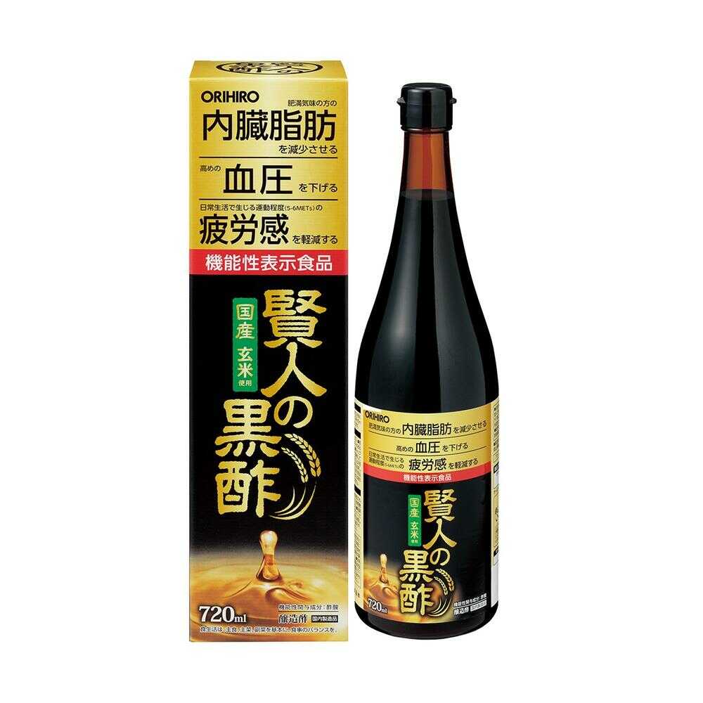 ◇【機能性表示食品】オリヒロ 賢人の黒酢 720ml