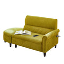 2口コンセント付きのコンパクトカウチソファ SO-CD-YE メーカー直送 ▼返品・キャンセル不可【他商品との同時購入不可】