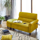 2口コンセント付きのコンパクトカウチソファ SO-CD-YE メーカー直送 ▼返品・キャンセル不可【他商品との同時購入不可】