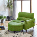 2口コンセント付きのコンパクトカウチソファ SO-CD-GR メーカー直送 ▼返品・キャンセル不可【他商品との同時購入不可】