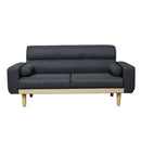 2口コンセント付き2.5人掛けソファ SO-20-GY メーカー直送 ▼返品・キャンセル不可【他商品との同時購入不可】