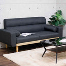 2口コンセント付き2.5人掛けソファ SO-20-GY メーカー直送 ▼返品・キャンセル不可【他商品との同時購入不可】