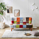 2人掛カラフルパッチワークソファ SO-PF メーカー直送 ▼返品・キャンセル不可【他商品との同時購入不可】