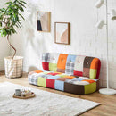 2人掛カラフルパッチワークソファ SO-PF メーカー直送 ▼返品・キャンセル不可【他商品との同時購入不可】