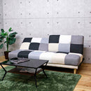 背もたれ2WAYパッチワークソファーベッド SO-32-MO メーカー直送 ▼返品・キャンセル不可【他商品との同時購入不可】