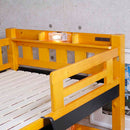 直列柱の3段ベッド BB-07-3-LBR メーカー直送 ▼返品・キャンセル不可【他商品との同時購入不可】