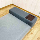 2口コンセント付きのマルチソファ SO-ISC-GY メーカー直送 ▼返品・キャンセル不可【他商品との同時購入不可】