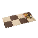 シービージャパン やわらかジョイントカラーマット チョコレート 8枚組