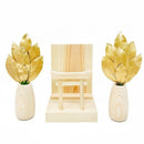 ミニ SS 金の榊丸立て 鳥居付き神棚セット ST-039 メーカー直送 ▼返品・キャンセル不可【他商品との同時購入不可】