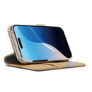 PGA iPhone16用 フリップカバー サフィアーノ調/ベージュ PG-24AFP04BE 75g