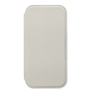 PGA iPhone16用 ガラスフリップケース サフィアーノ調/グレー PG-24AGF05GY 70g