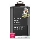 PGA iPhone16用 クリアフリップケース ブラック PG-24ACF01BK 70g
