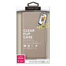 PGA iPhone16用 クリアフリップケース ベージュ PG-24ACF02BE 70g