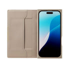 PGA iPhone16用 クリアフリップケース ベージュ PG-24ACF02BE 70g