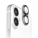 PGA iPhone16/16Plus 2眼カメラ用 カメラフルプロテクター アルミ/シルバー  2g