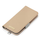 PGA iPhone16Pro用 フリップカバー サフィアーノ調/ベージュ 75g