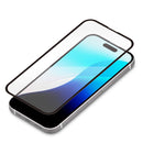 PGA iPhone16Pro用 液晶全面保護ガラス 角割れ防止PETフレーム 2枚入 PG-24BGLF2ST 13g