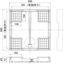 洗濯機用スタンダード防水パン TP640-NW1 トレイタイプ メーカー直送 ▼返品・キャンセル不可【他商品との同時購入不可】