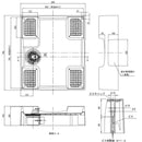 洗濯機用床上配管対応防水パン TPR740-W3-FN メーカー直送 ▼返品・キャンセル不可【他商品との同時購入不可】