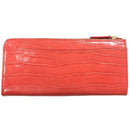 スヌーピーLC クロコ マチ付LF束入 コーラル SN0106 メーカー直送 ▼返品・キャンセル不可【他商品との同時購入不可】