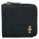 スヌーピーLC クラウン スクエア財布 牛革 BK SN0137 メーカー直送 ▼返品・キャンセル不可【他商品との同時購入不可】