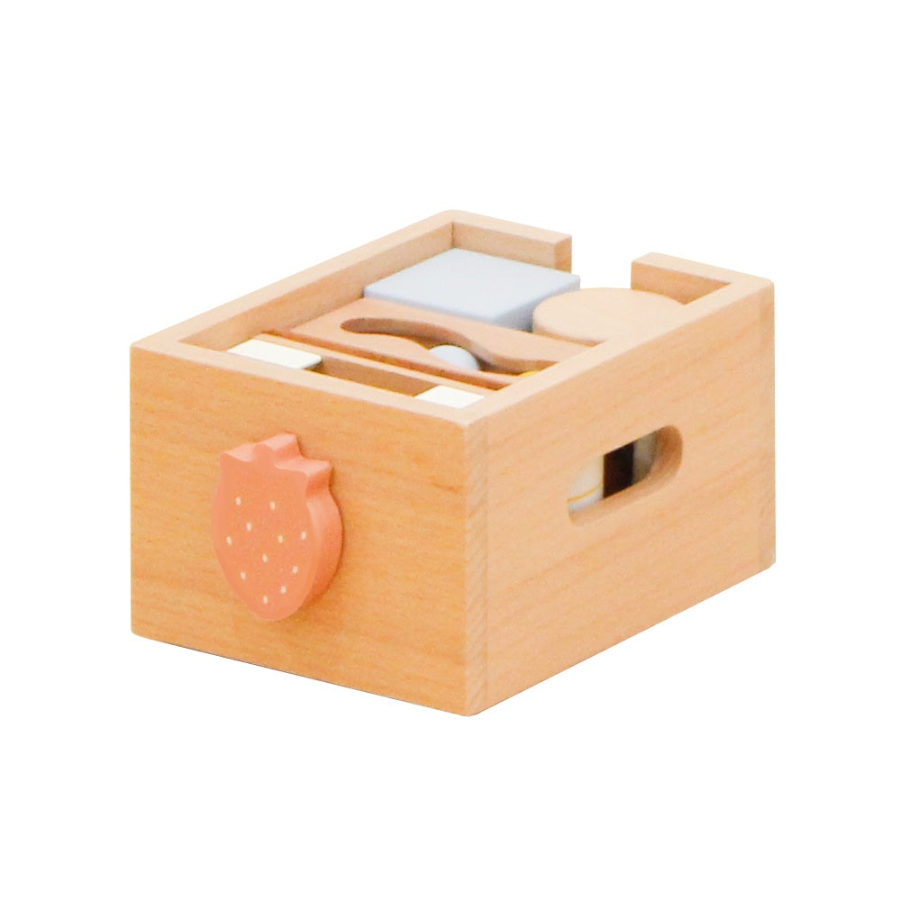 ホップル 木のおもちゃ スタッキングボックストイ いちご 【直送品