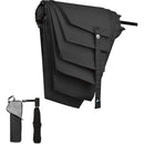 自動開閉6本骨カーボン雨傘 形状安定 ブラック メーカー直送 ▼返品・キャンセル不可【他商品との同時購入不可】