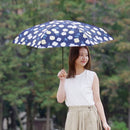 晴雨兼用 折傘 55cm エコルーペット フラワー17421NV メーカー直送 ▼返品・キャンセル不可【他商品との同時購入不可】