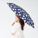 晴雨兼用 折傘 55cm エコルーペット フラワー17421NV メーカー直送 ▼返品・キャンセル不可【他商品との同時購入不可】