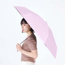 晴雨兼用 折傘 55cm ピーチドロップ 遮光5段 52005PK メーカー直送 ▼返品・キャンセル不可【他商品との同時購入不可